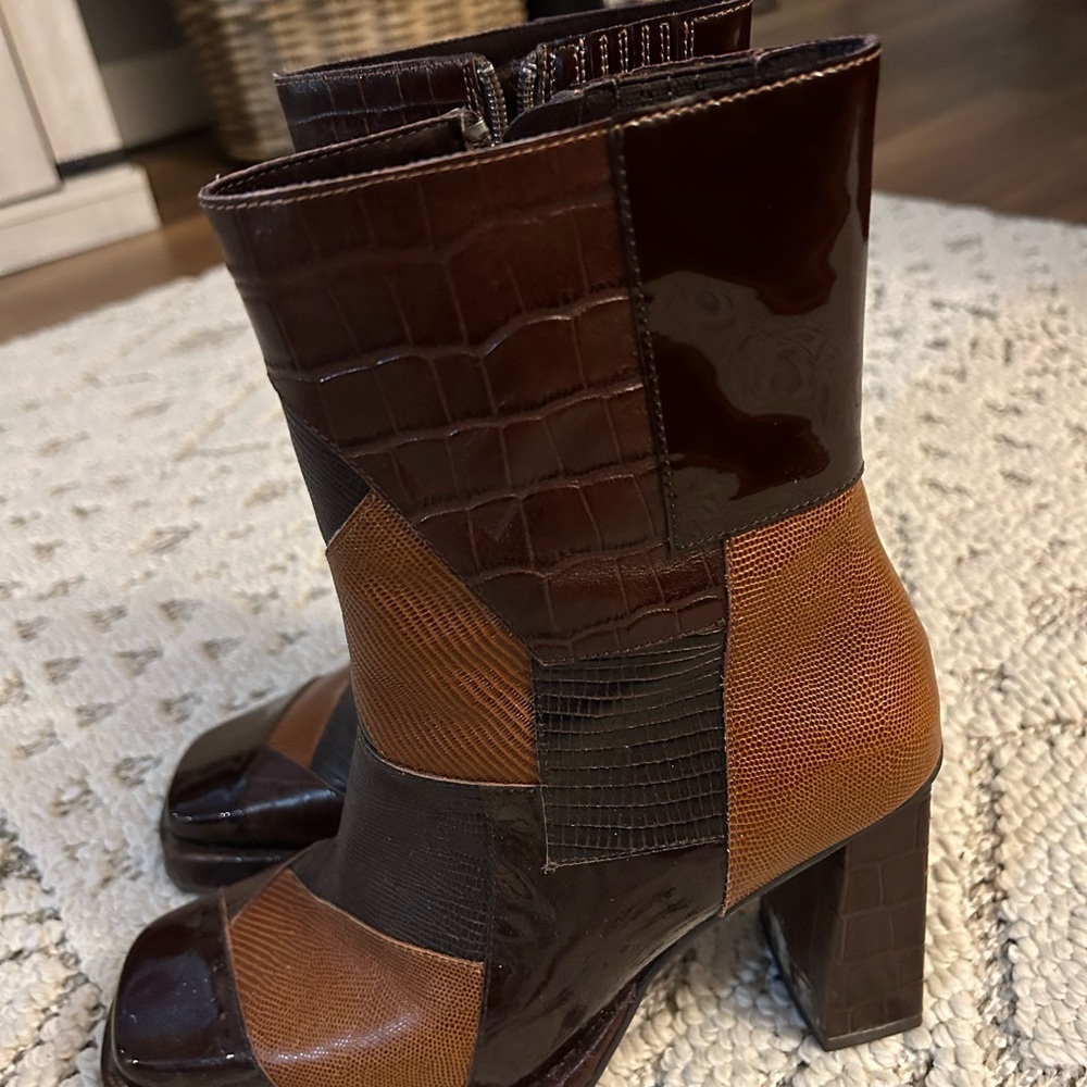 Jeffrey Campbell Maximal Dark Brown Boots